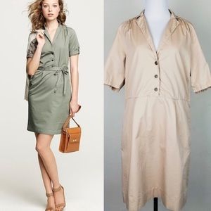 EUC J. Crew Andy blush t shirt tie dress 8